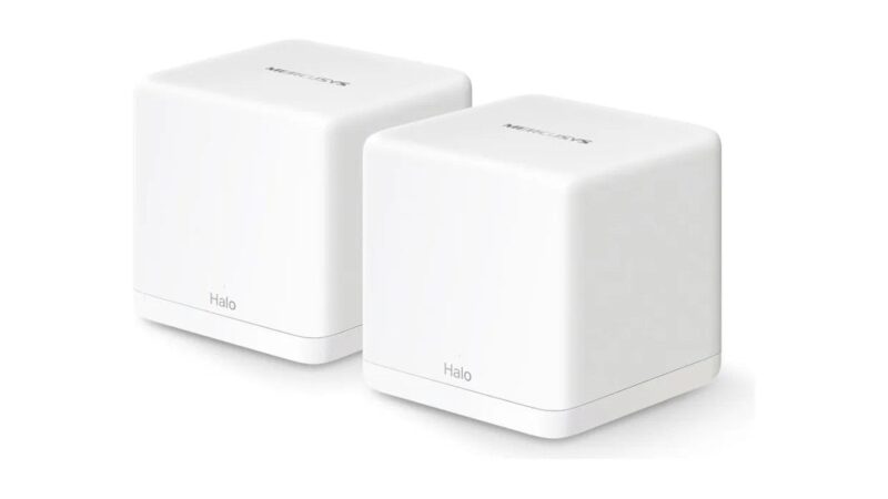 Kit com 2 roteadores Mercusys Halo H60x é encontrado em promoção