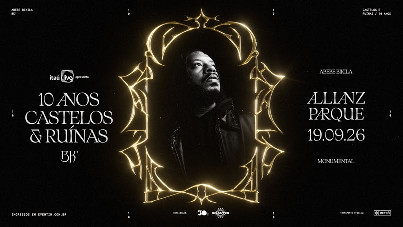 BK’ anuncia apresentação dos 10 anos de “Castelos & Ruínas” no Allianz Parque, primeiro rapper brasileiro a lotar o estádio sozinho