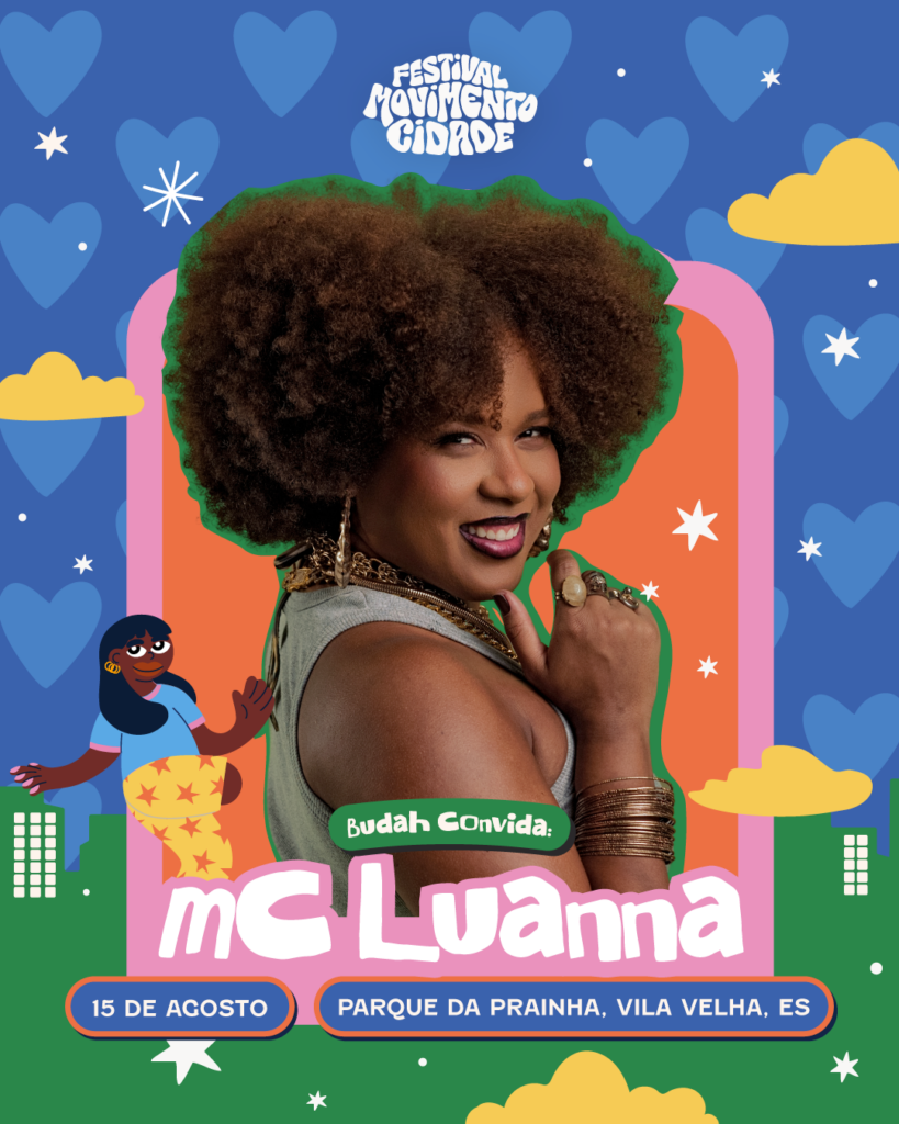 MC Luanna é confirmada no projeto “Budah Convida” do Festival Movimento Cidade 2026