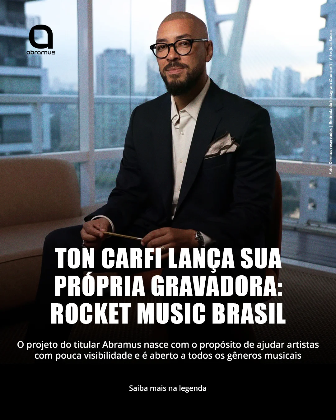 Ton Carfi lança a gravadora Rocket Music Brasil para apoiar novos talentos
