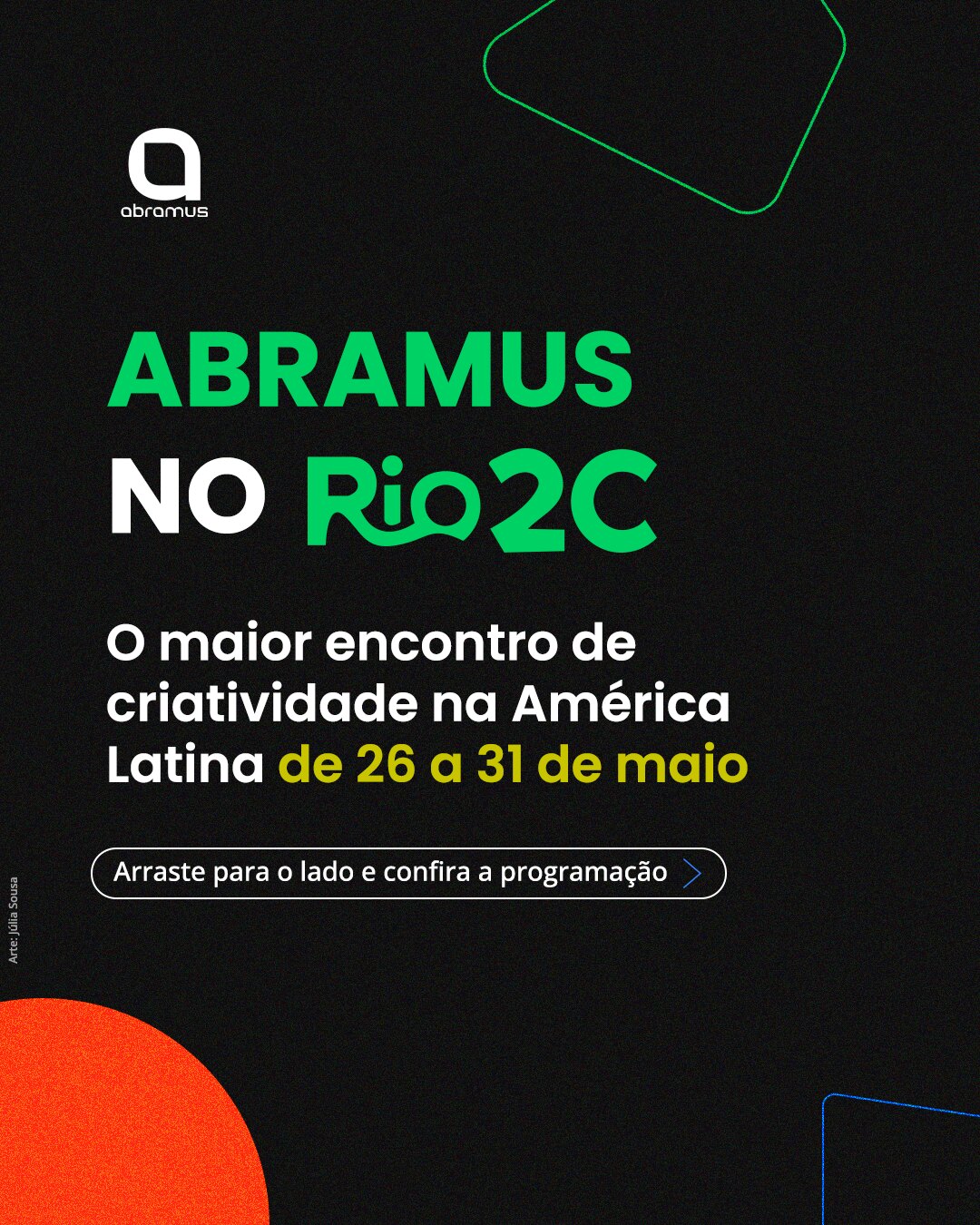 Abramus participa do Rio2C com programação de painéis, pitchings e masterclasses
