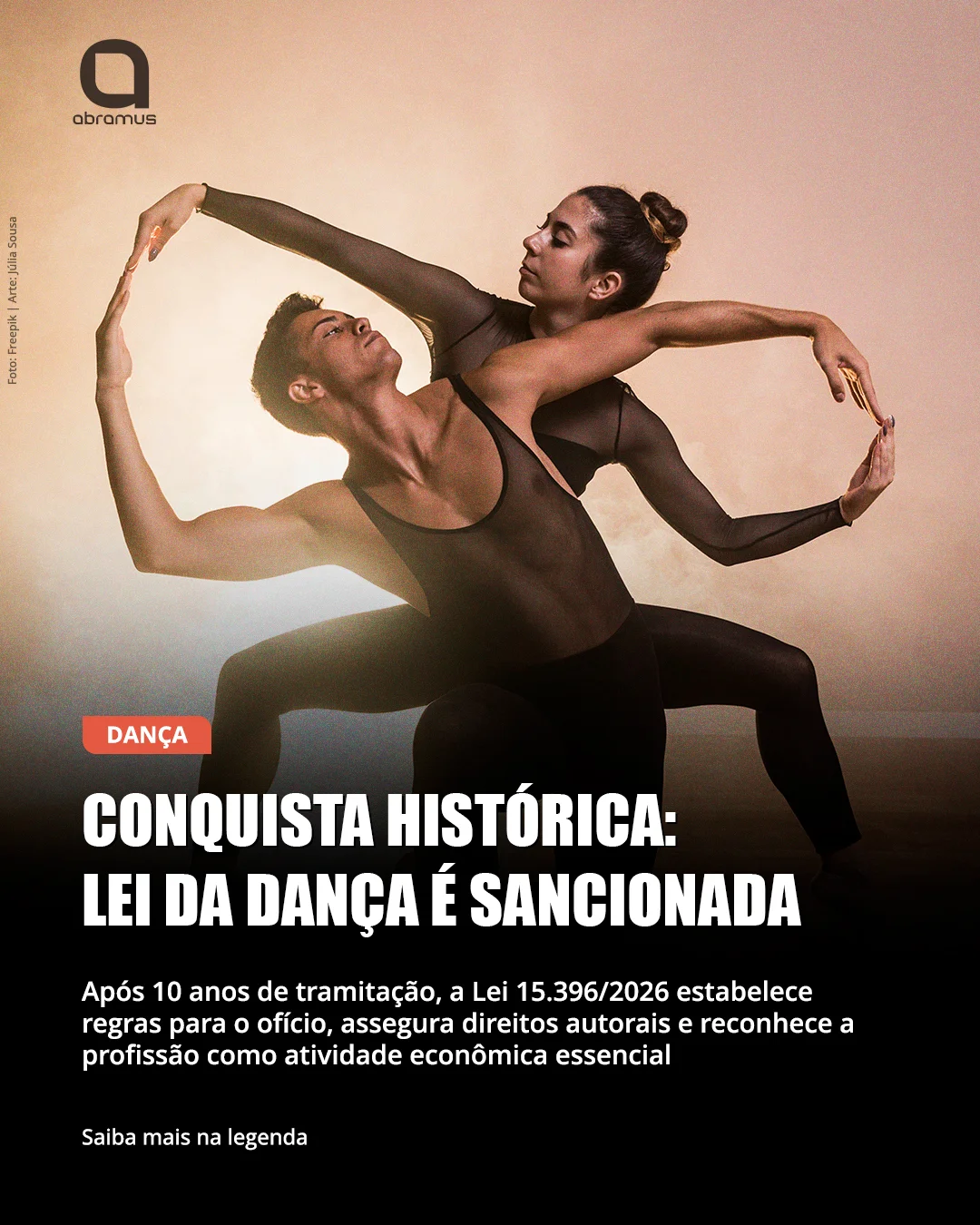 Lei 15.396/2026 regulamenta a profissão de dança e garante direitos autorais