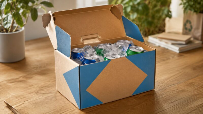 Empreendedor de Uberaba cria cooler de papelão reciclável que mantém bebidas geladas por até seis horas
