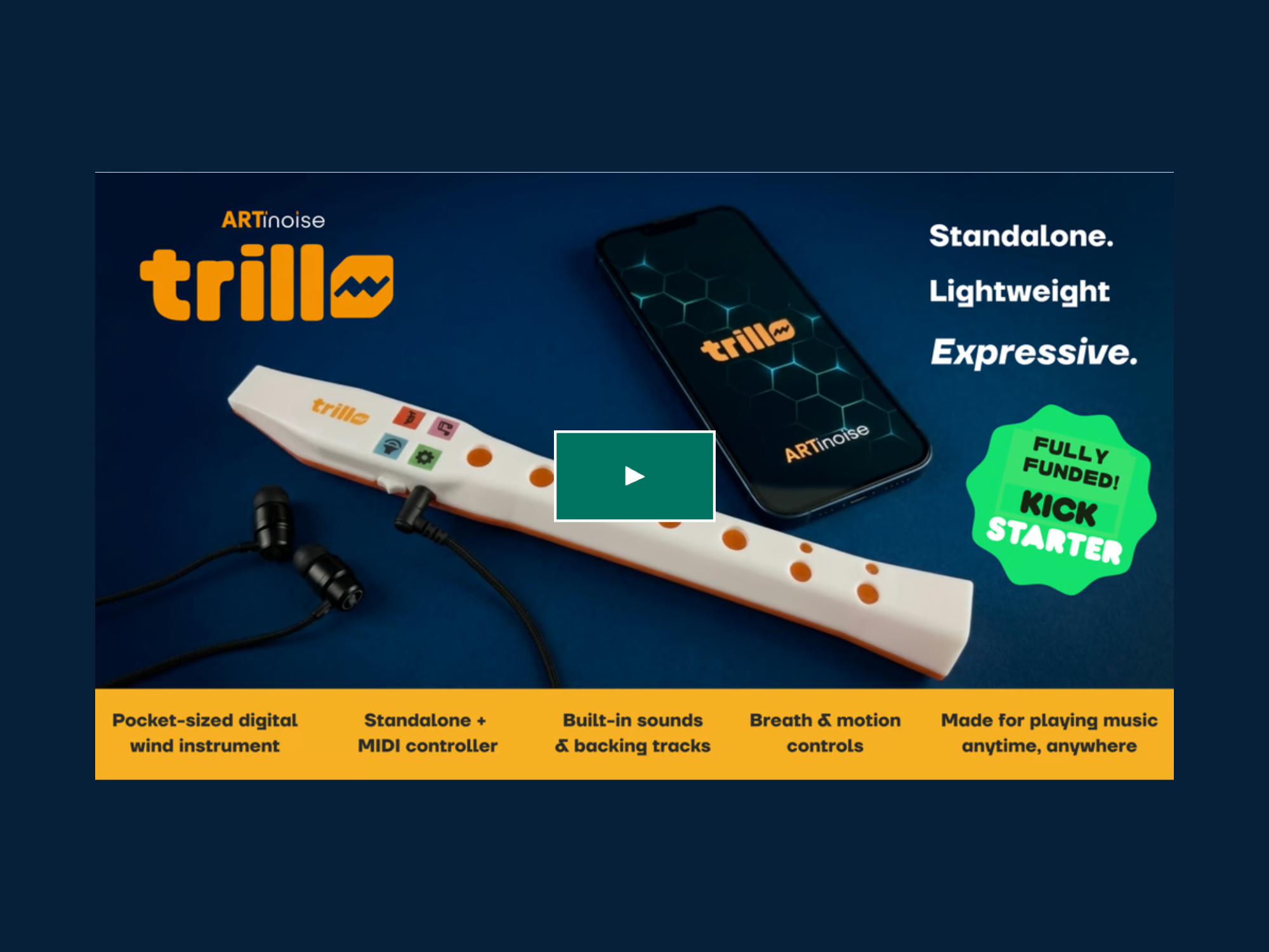 Fabricante italiana Artinoise lança campanha no Kickstarter para flauta digital em tamanho de palma