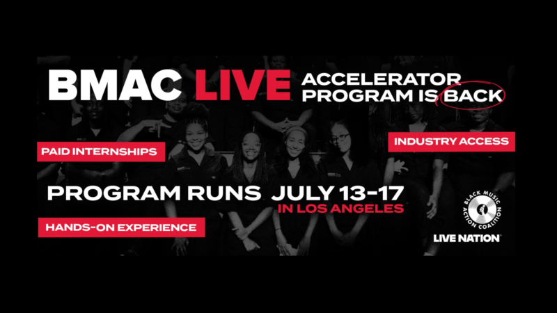 Black Music Action Coalition abre terceira temporada de inscrições para programa acelerador em parceria com Live Nation