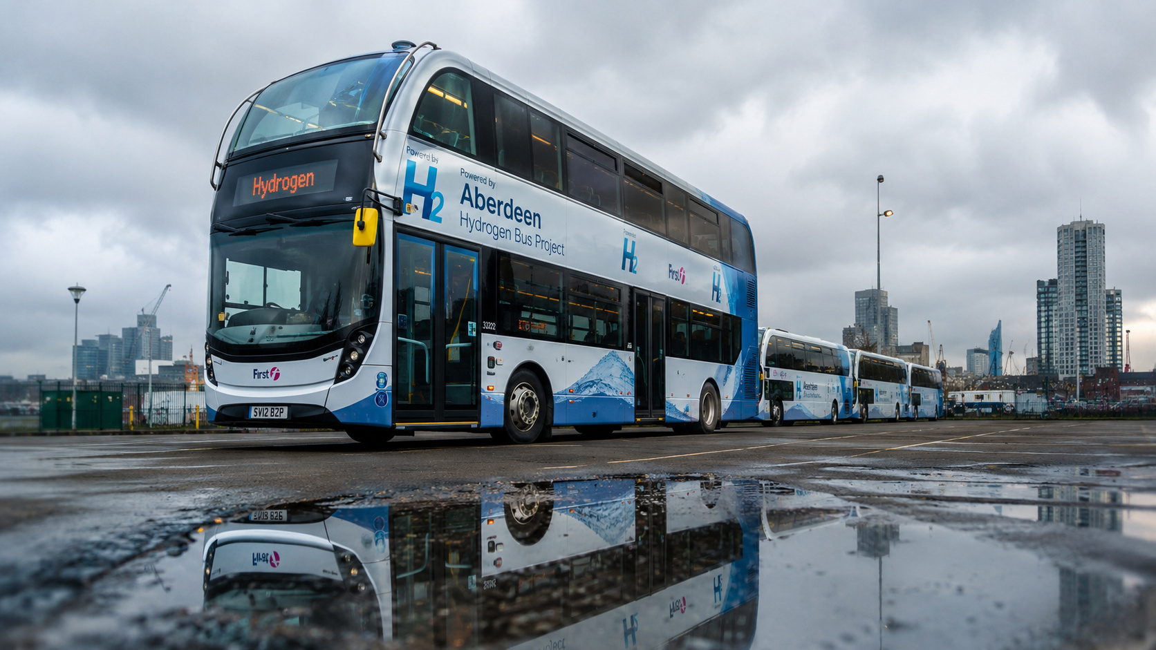 Aberdeen deixa frota de ônibus a hidrogênio parada por falta de combustível e enfrenta críticas
