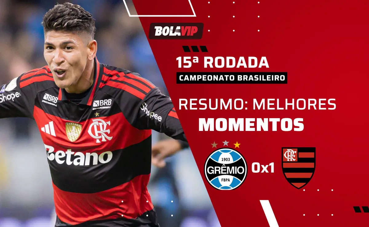 Flamengo vence Grêmio por 1 a 0 na Arena com gol de Carrascal