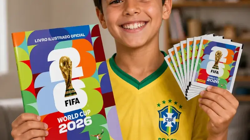 Álbum Oficial Copa do Mundo 2026 + 35 Figurinhas Exclusivas