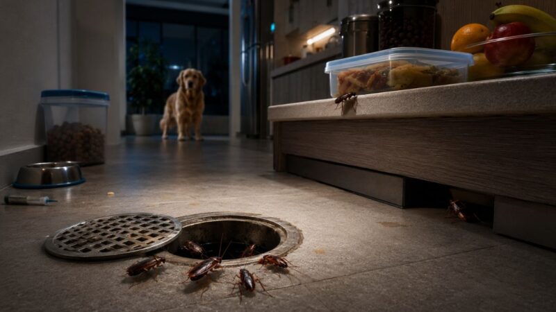 Veja como baratas invadem pelo ralo, se escondem no escuro e podem contaminar alimentos: especialista ensina como evitar, identificar e eliminar o inseto sem colocar pets em risco