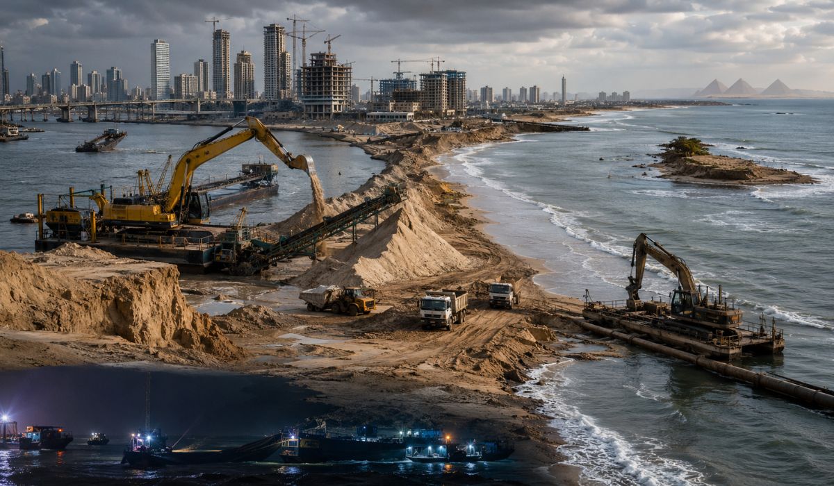 Entenda como a areia que parecia infinita está sumindo: mundo arranca 50 bilhões de toneladas por ano de rios e praias, volume comparável a 19 mil pirâmides de gizé, enquanto máfias lucram, i…