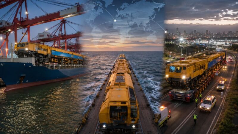 Entenda como trem de até 111 toneladas sai da china rumo ao brasil, cruza quase 20 mil km em até 70 dias de navio e chega a são paulo em operação tão apertada que caminhão precisou até murc…