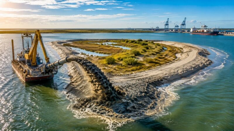 Saiba mais sobre eua transformam 660 mil jardas cúbicas de sedimento dragado em ilha de 35 acres para aves marinhas, recuperam santuário destruído por furacão e mostram novo destino para milhõ…