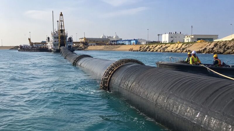 Usina em Sfax usa tubulação submarina de 4,2 km para dessalinizar água do Mediterrâneo e pode atender 600 mil pessoas
