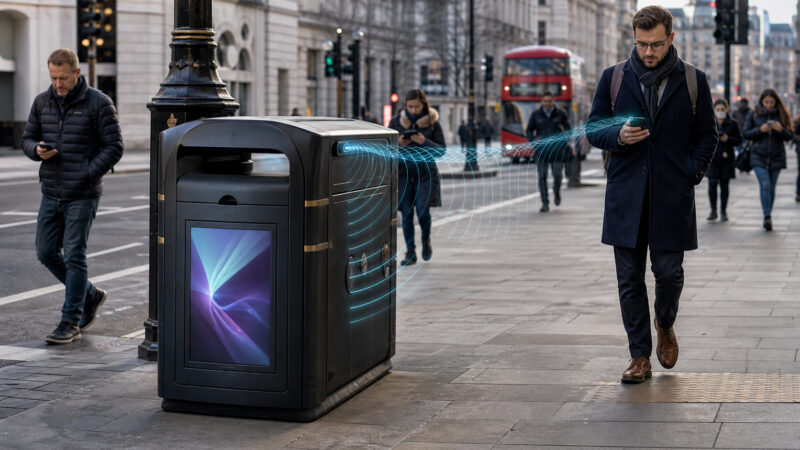 Lixeira inteligente em Londres rastreou celulares por WiFi e reacendeu debate sobre privacidade