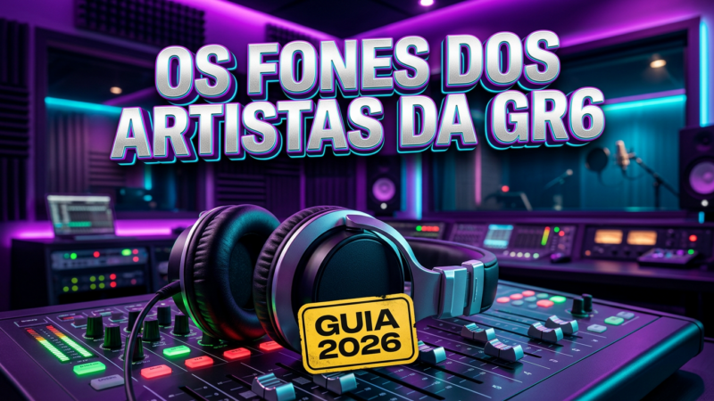 OS FONES DE OUVIDO QUE OS ARTISTAS DA GR6 USAM NO ESTÚDIO (E ONDE COMPRAR BARATO)