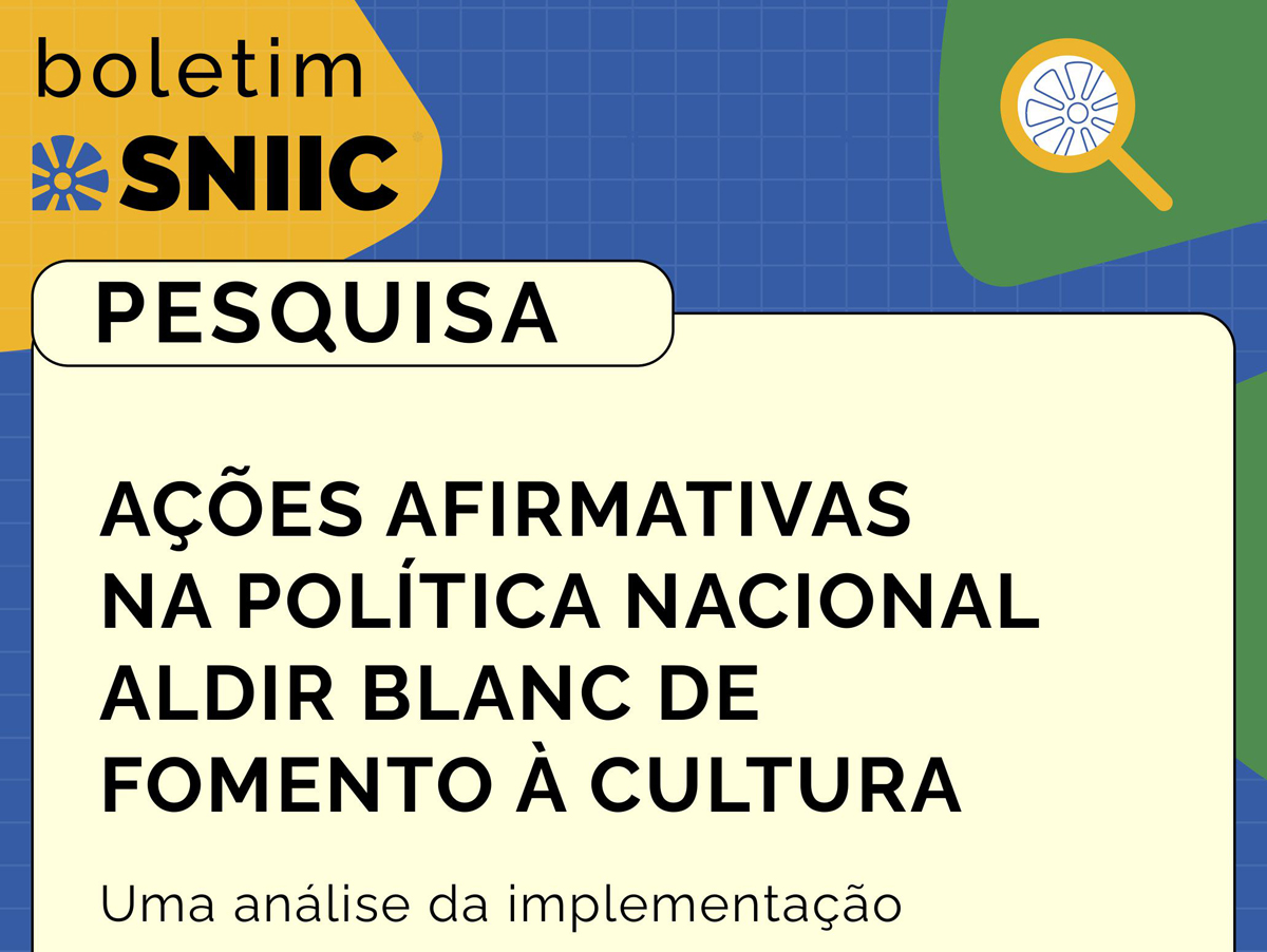 Pesquisa inédita do MinC revela que Política Aldir Blanc já investiu mais de R$ 800 mi em ações afirmativas
