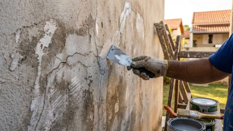 Engenheiros inspecionam e preparam superfícies antes de pintar fachadas, etapa ignorada por muitos