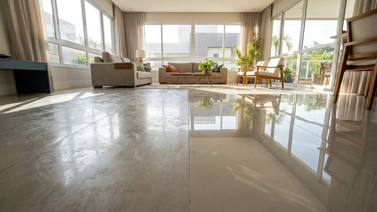 Mistura caseira com vinagre e óleo de coco recupera brilho do porcelanato por menos de R$5
