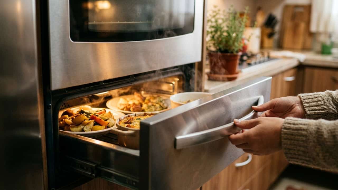 Para que serve a gaveta abaixo do forno do fogão?