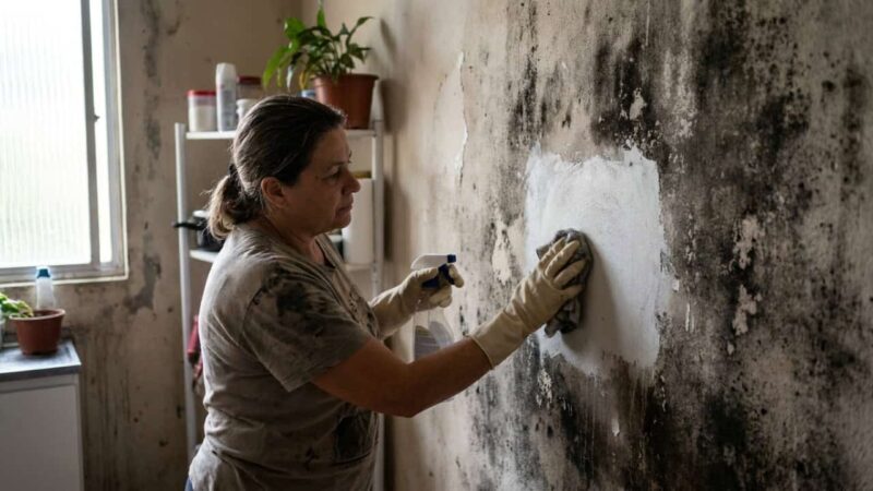 Método com água oxigenada elimina mofo da parede e impede retorno, diz estudo
