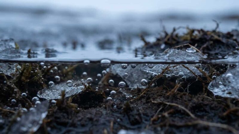 Solo congelado no Ártico em degelo libera micróbios que transformam carbono em