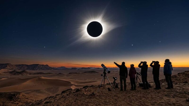 Eclipse solar de 02/08/2027 terá a maior totalidade do século e não se repetirá por mais de 157 anos