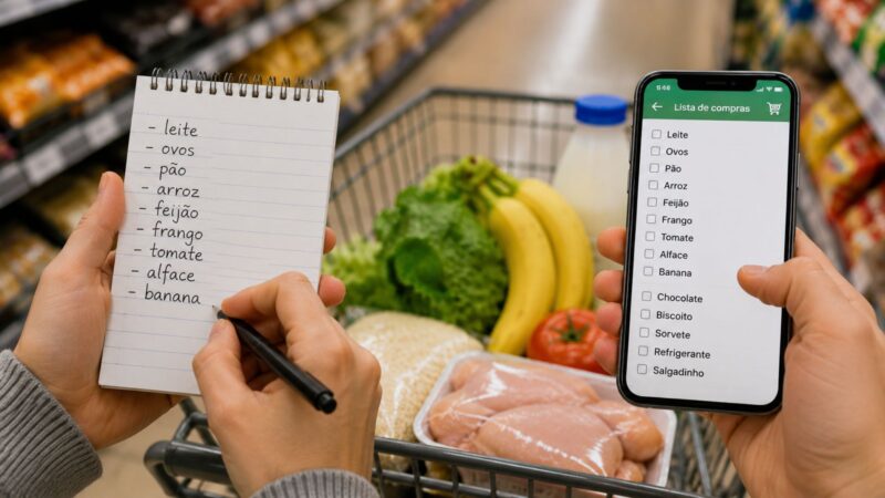 Fazer lista de compras no papel reduz compras por impulso, mostra estudo da Drexel University