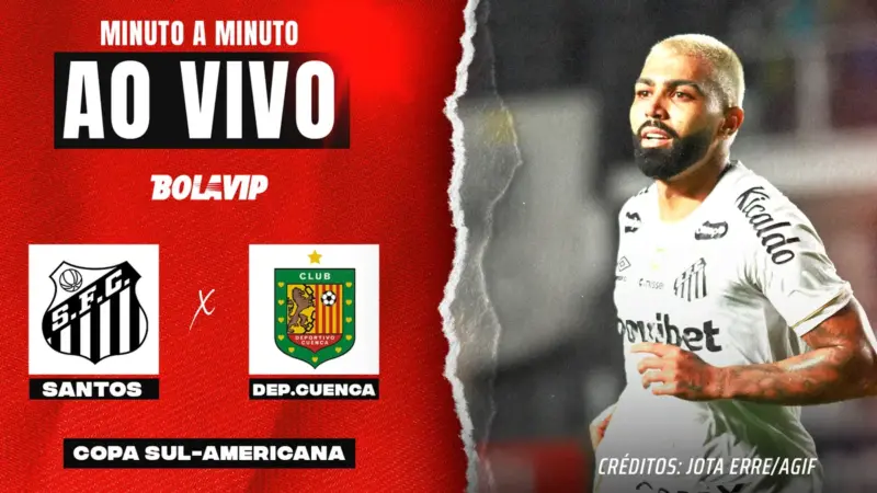 Veja como santos x deportivo cuenca ao vivo – miguelito e gabigol titulares pela copa sul-americana 2026
