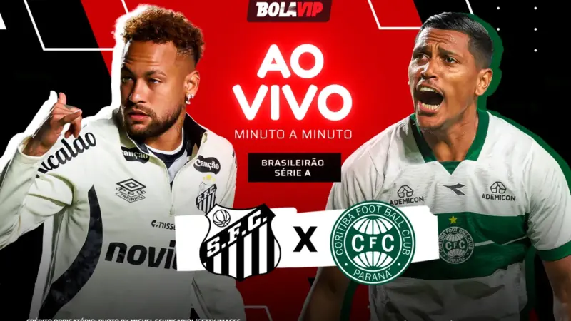 Santos 0 x 2 Coritiba — Breno Lopes marca novamente pelo Brasileirão 2026