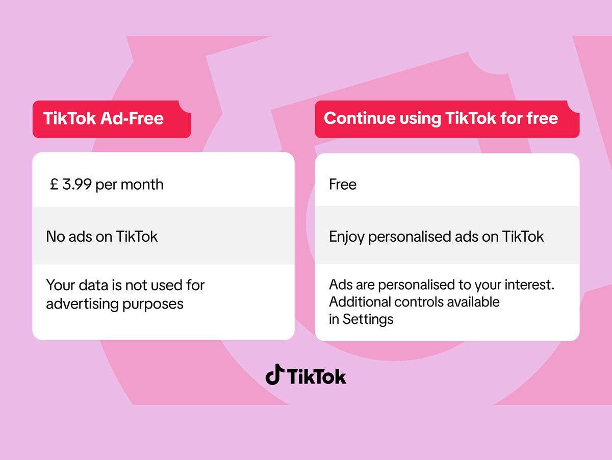 TikTok lança assinatura sem anúncios no Reino Unido e traz à tona debate sobre dados e descoberta musical