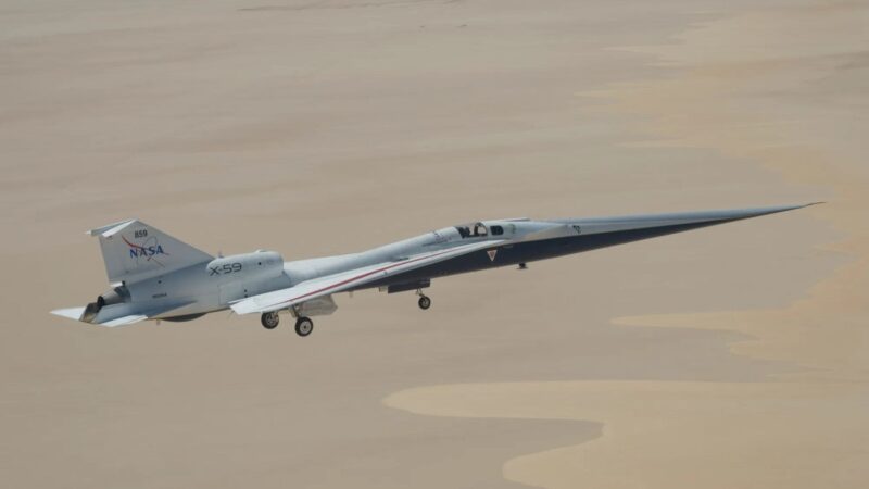 Entenda como nasa avança com avião x-59 em testes supersônicos silenciosos
