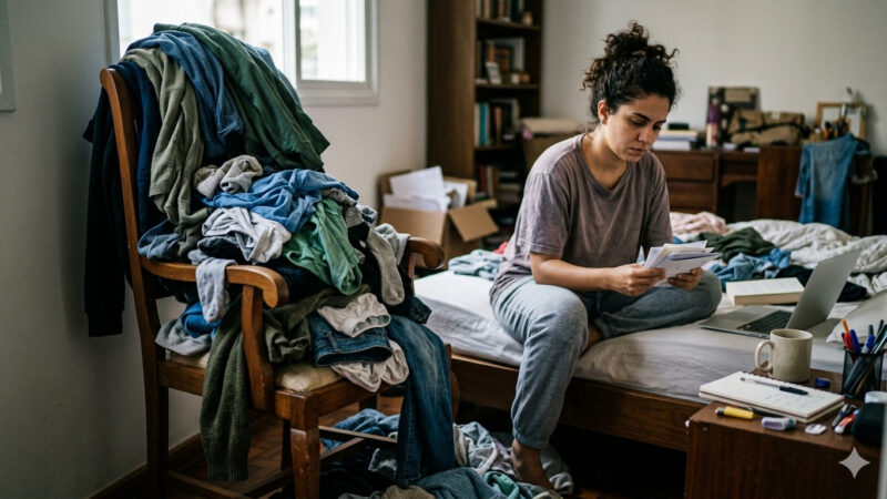 Por que roupas acumulam na cadeira: psicologia relaciona hábito à procrastinação e sobrecarga mental