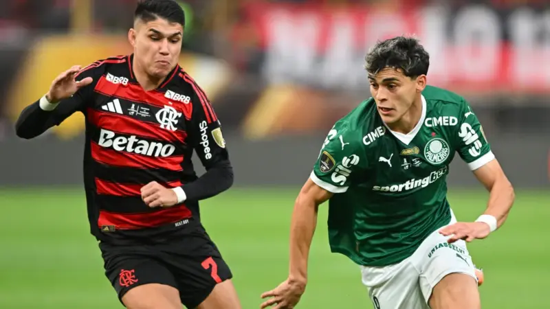 Flamengo e Palmeiras se enfrentam no Maracanã; IA aponta vitória rubro-negra