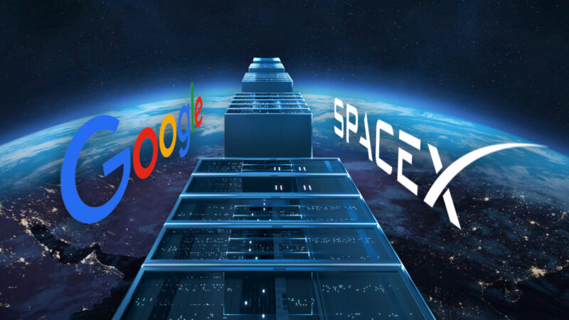 Google negocia com SpaceX lançamentos para apoiar planos de data centers em órbita