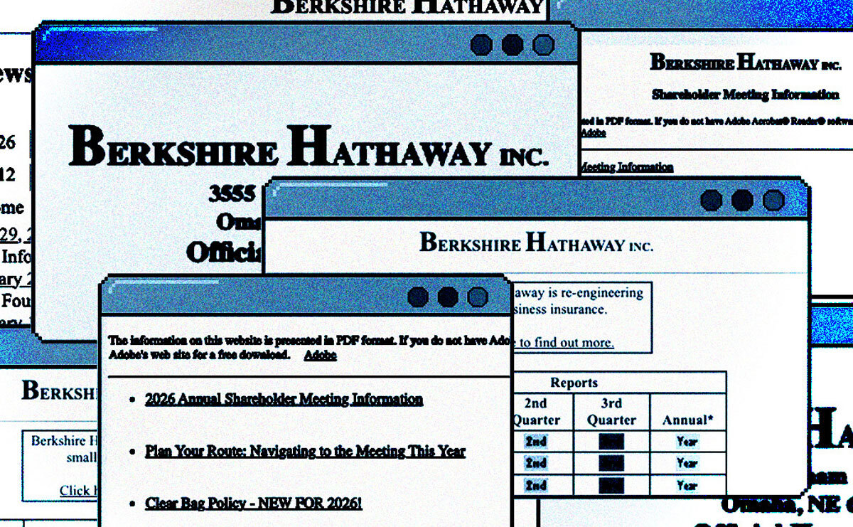 Berkshire mantém site com visual dos anos 1990 e acionistas pedem que não mude