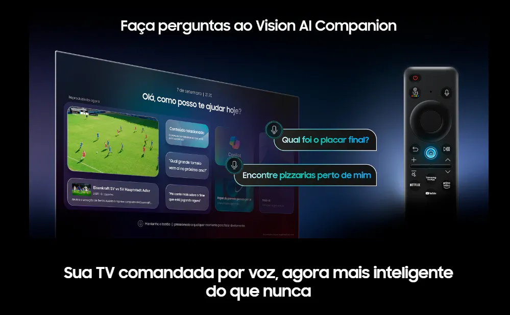 Samsung Vision AI TV 50” QLED 4K Q7F 2025 vale a pena? Review completo, benefícios e análise real 6 Samsung Vision AI TV 50” QLED 4K Q7F 2025 vale a pena? Review completo, benefícios e análise real