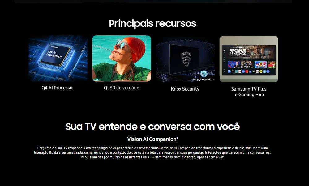 Samsung Vision AI TV 50” QLED 4K Q7F 2025 vale a pena? Review completo, benefícios e análise real 5 Samsung Vision AI TV 50” QLED 4K Q7F 2025 vale a pena? Review completo, benefícios e análise real