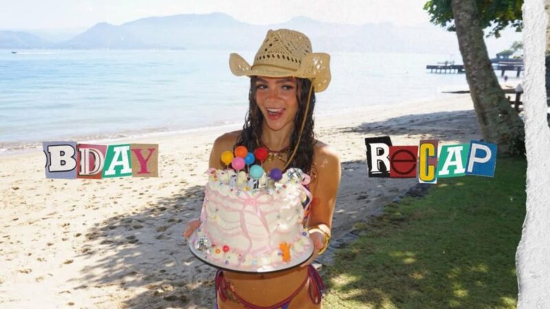 Mel Maia compartilha fotos da festa de 22 anos realizada na praia