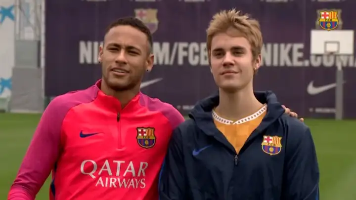 Neymar relembra episódio em que pai quase repreendeu Justin Bieber em mansão nos EUA