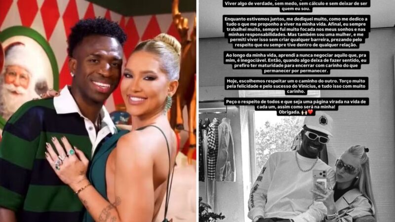 Virginia Fonseca anuncia fim do namoro com Vini Jr. e pede respeito: