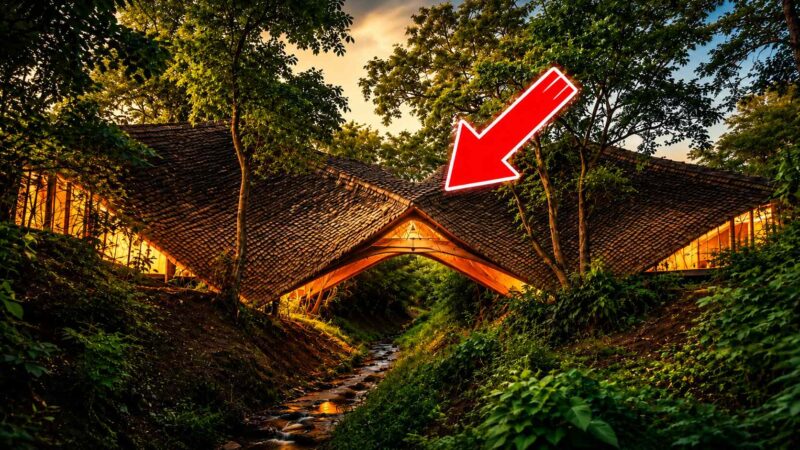 Casa-ponte de 30 metros atravessa desfiladeiro de 7 metros em Karjat e vira moradia de quatro quartos