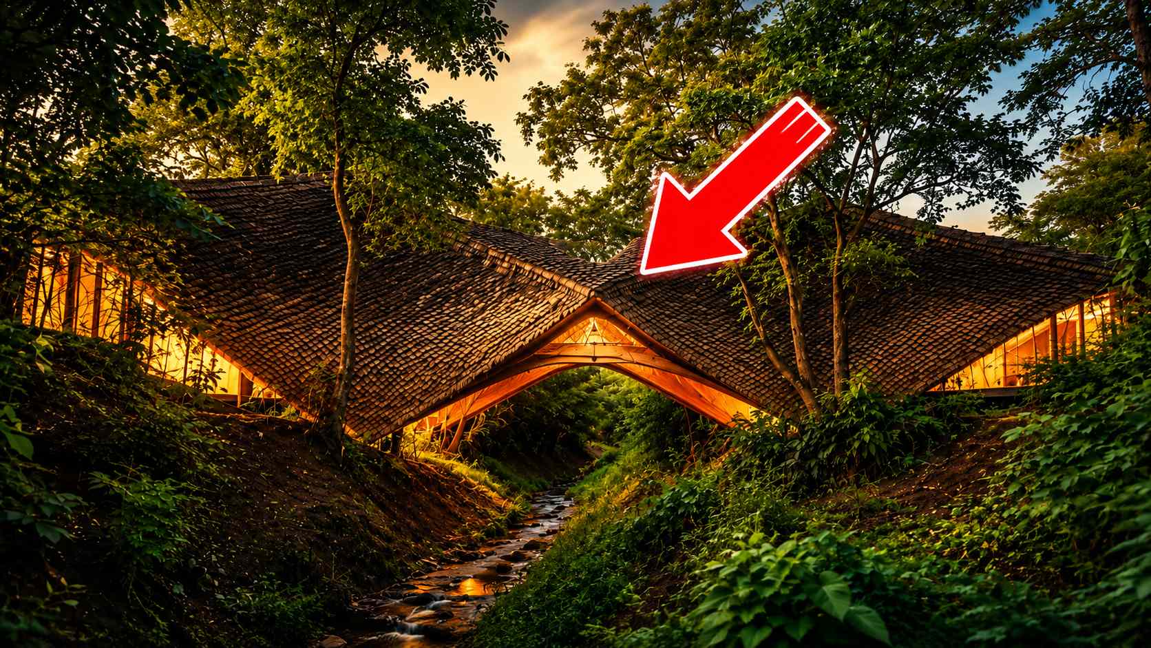 Casa-ponte de 30 metros atravessa desfiladeiro de 7 metros em Karjat e vira moradia de quatro quartos