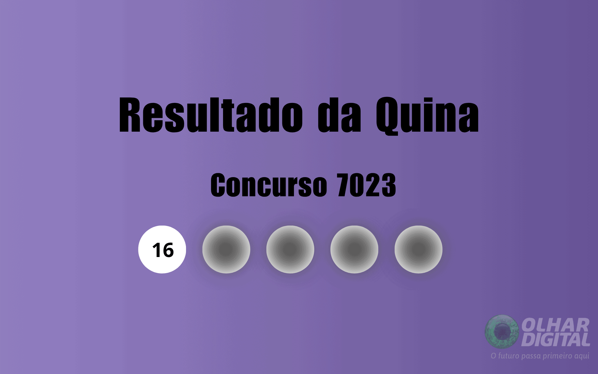 Resultado da Quina 7023 — sorteio em 13/05/2026: números sorteados e informações