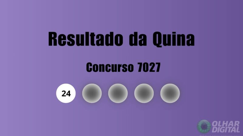 Resultado da Quina 7027 — sorteio em 18/05/2026: números e informações