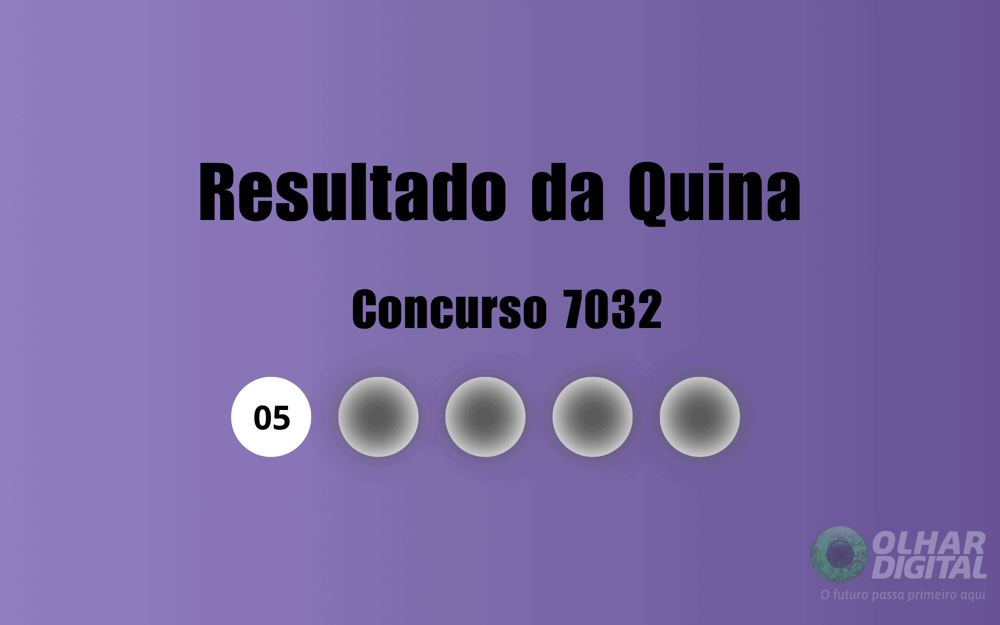 Quina concurso 7032: confira os números sorteados em 23/05/2026