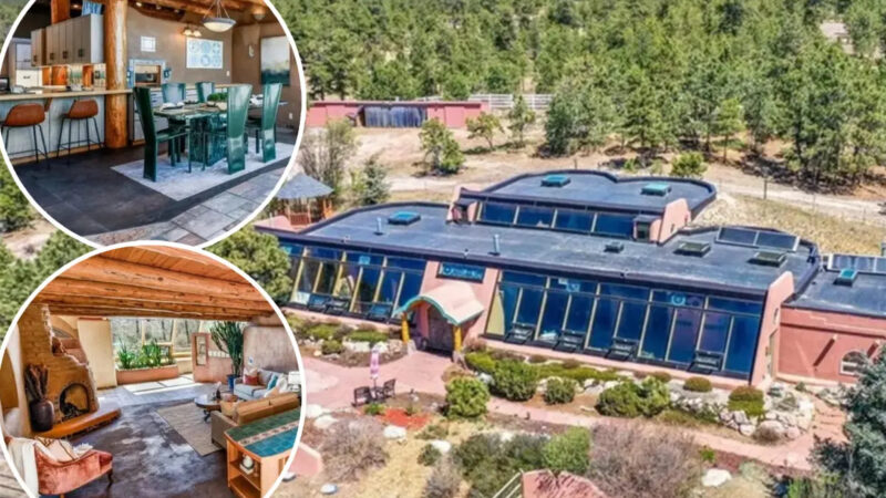 Casal põe à venda mansão ecológica construída com mais de 1.500 pneus reciclados no Colorado