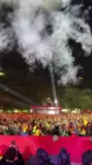 Cerca de 10 mil torcedores celebram gols do Brasil na Arena Brasileira, em SP