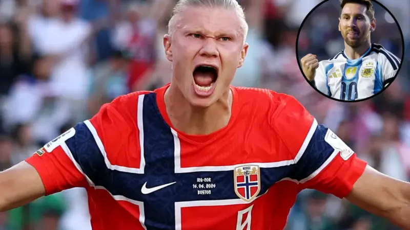 Haaland reagiu nas redes ao hat-trick de Messi na estreia da Argentina: “Messi é louco”