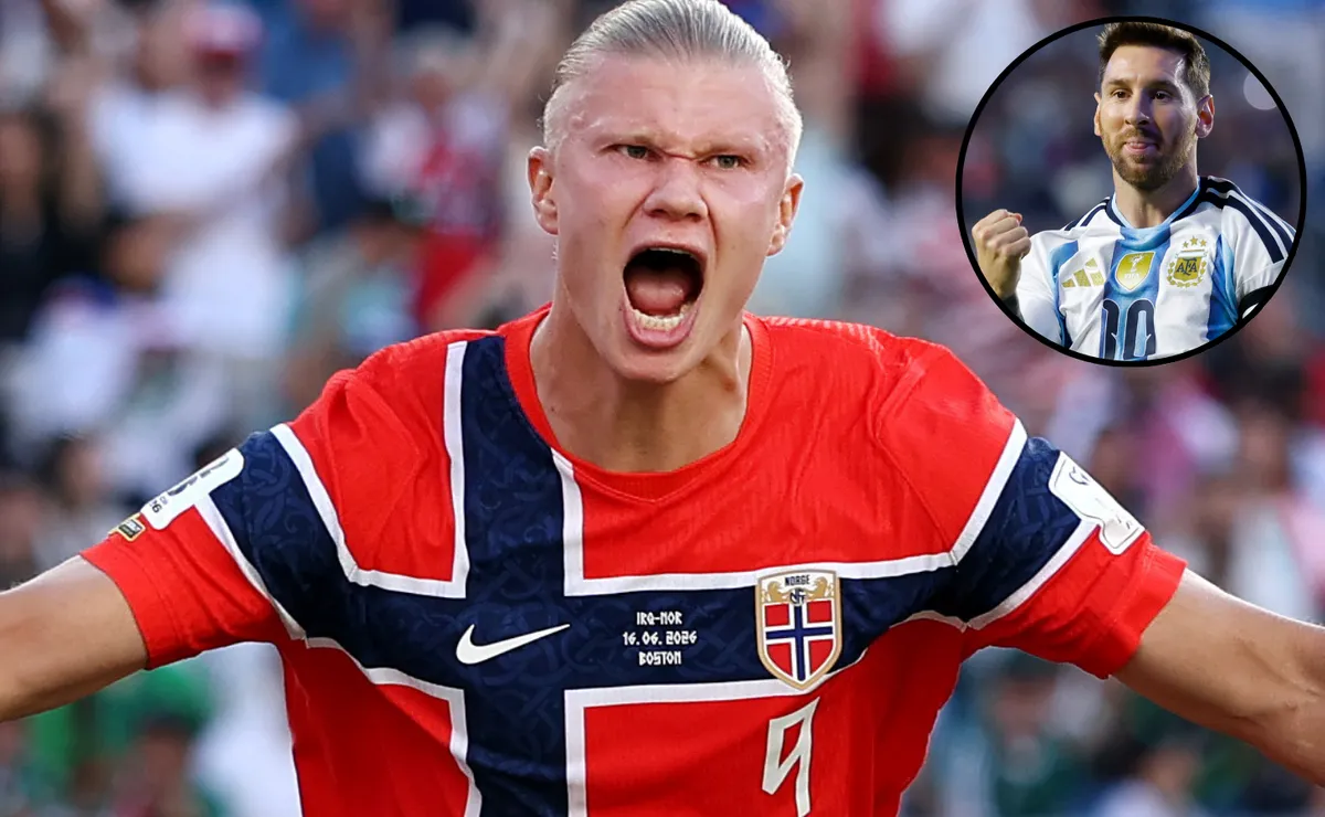 Haaland reagiu nas redes ao hat-trick de Messi na estreia da Argentina: “Messi é louco”