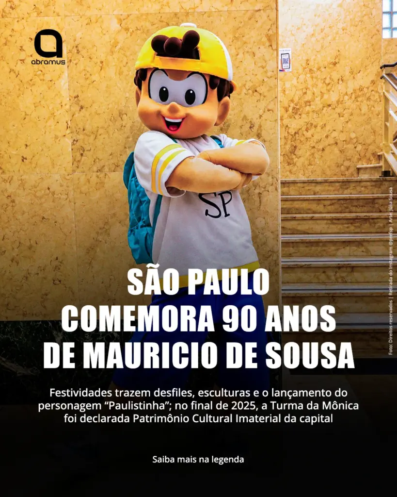 Mauricio de Sousa tem 90 anos celebrados com desfile, esculturas e novo personagem em São Paulo